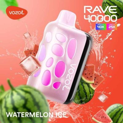 Vozol Rave Watermelon Ice 40000 Puffs Disposable Vape