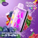 Vozol Rave Watermelon Razz Rancher 40000 Puffs Disposable Vape