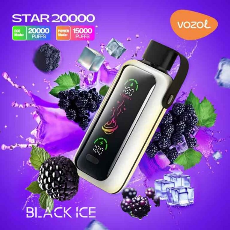 Vozol Star Black Ice 20000 Puffs Disposable Vape Uae