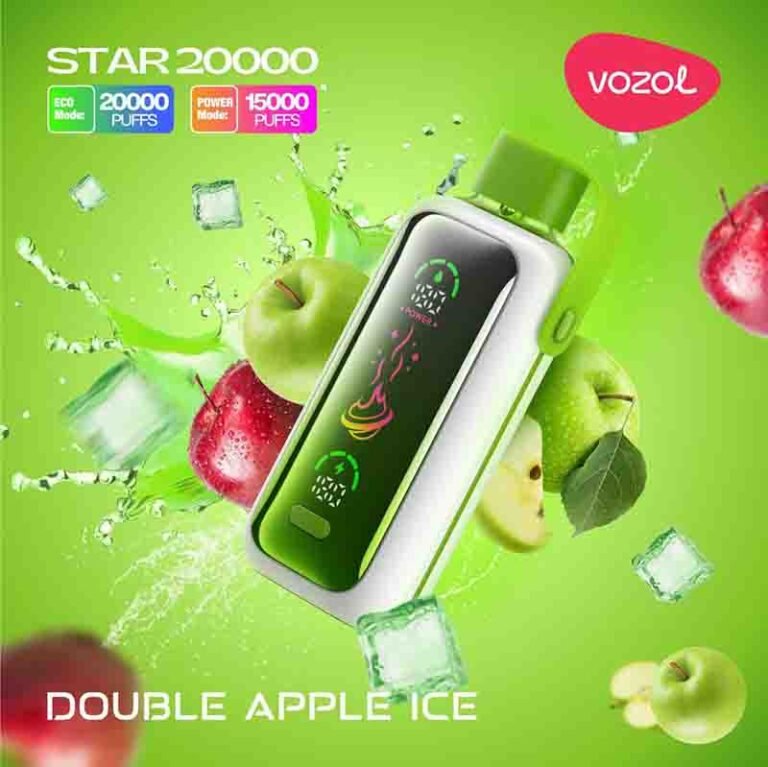 Vozol Star Double Apple Ice 20000 Puffs Disposable Vape Uae