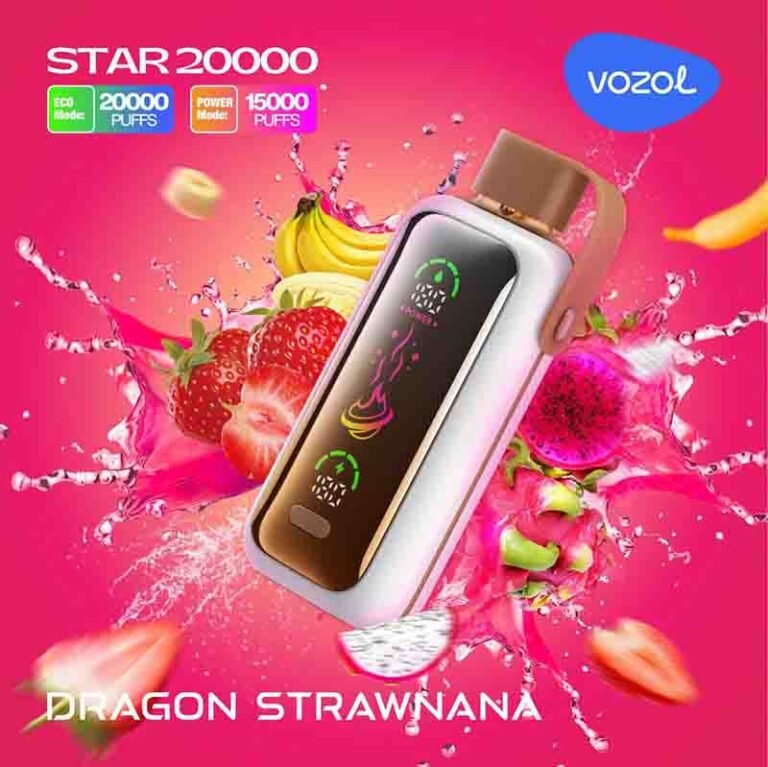 Vozol Star Dragon Strawnana 20000 Puffs Disposable Vape Uae