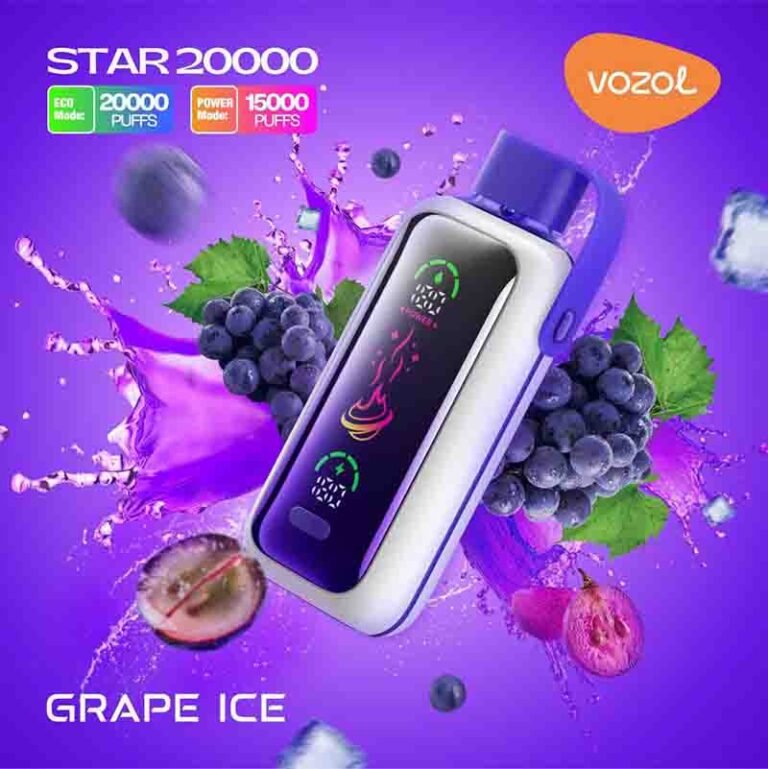 Vozol Star Grape Ice 20000 Puffs Disposable Vape Uae