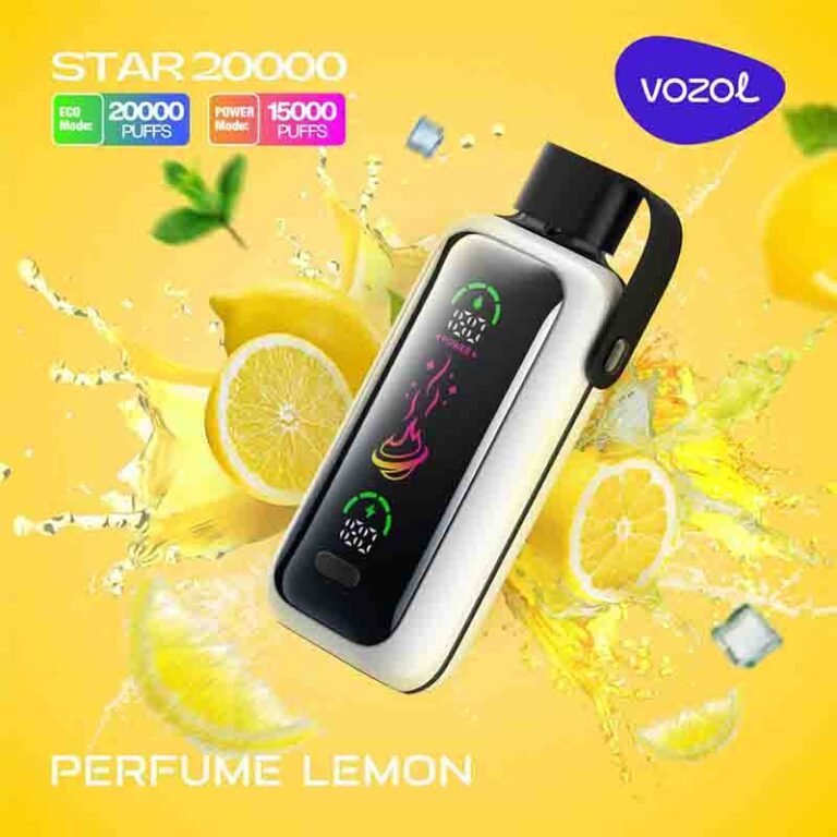 Vozol Star Perfume Lemon 20000 Puffs Disposable Vape Uae