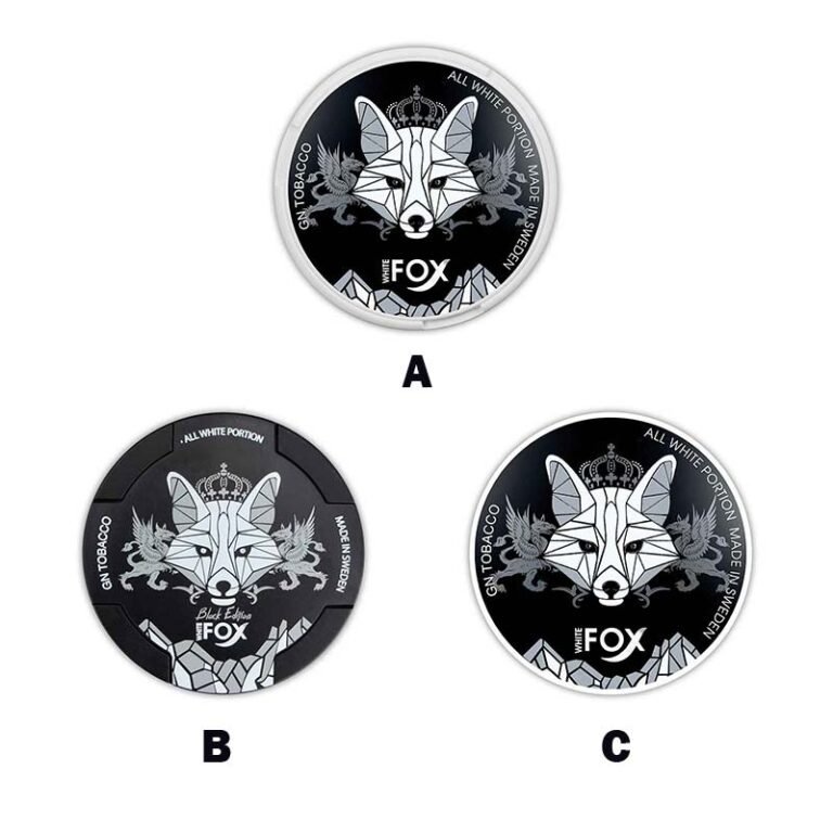 White fox Black Edition Nicotine Pouches All Design , Buy Nicotine Pouches Dubai At World Vape Uae