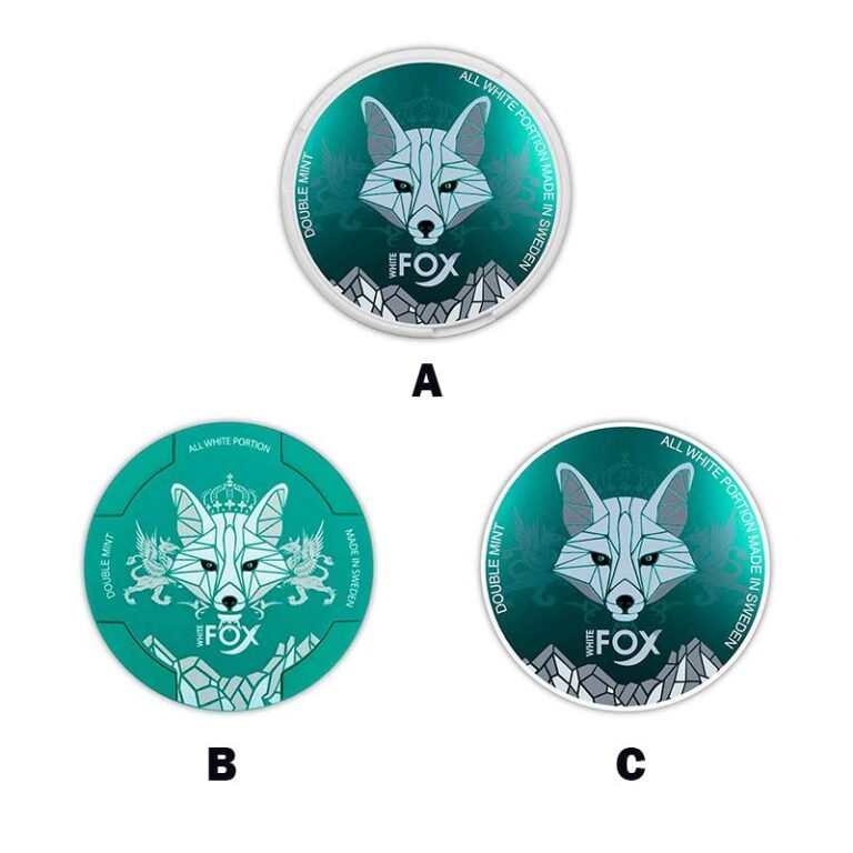White fox Double Mint Nicotine Pouches All Design , Buy Nicotine Pouches Dubai At World Vape Uae