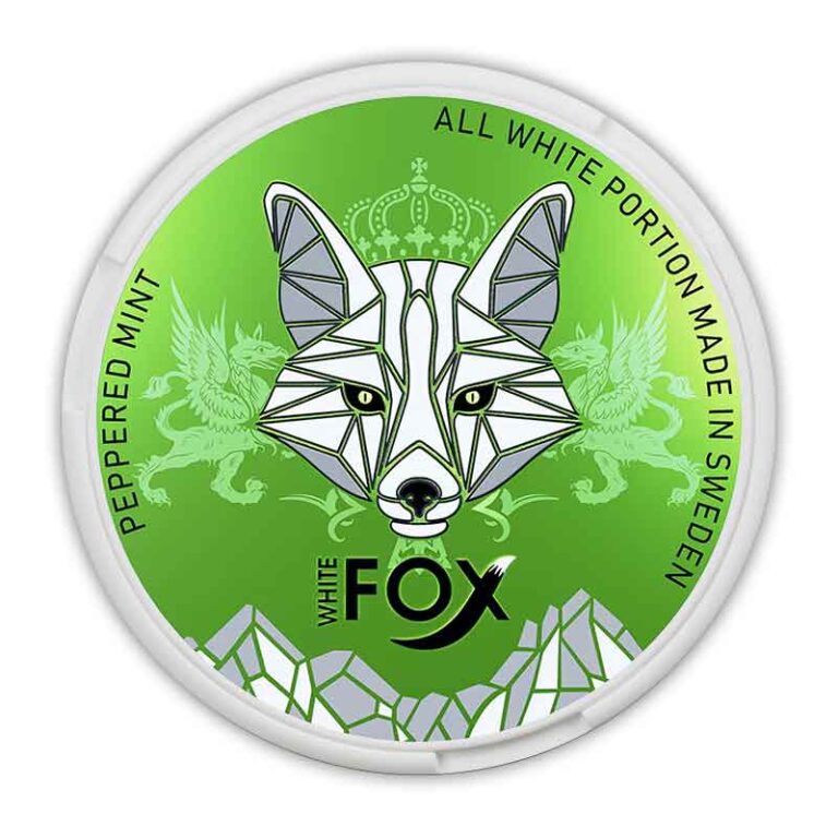 White Fox Peppered Mint Nicotine Pouches Uae