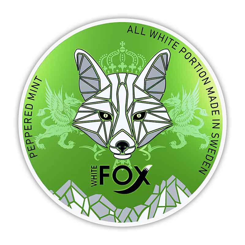 White-Fox-Peppered-Mint-Nicotine-Pouches-Design-C Fox Peppered Mint Nicotine Pouches Uae