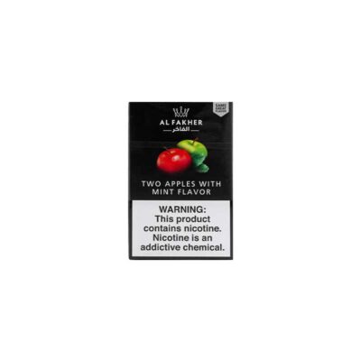 Al fakher Shisha Flavor Two Apples With Mint 50G Original Al fakher Uae