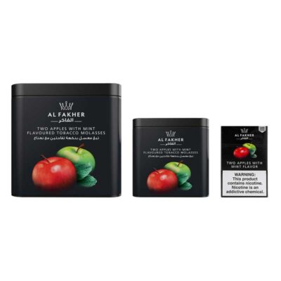 Al fakher Shisha Flavor Two Apples With Mint Original Al fakher Uae
