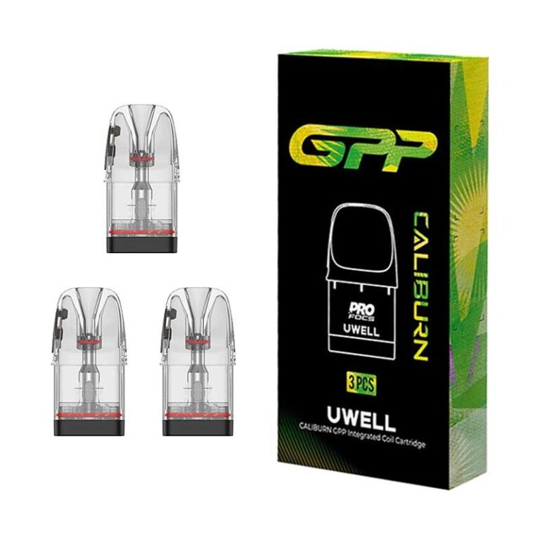 Uwell Caliburn Gpp Integrated Coil Cartridge 0.4 ohm 3ml Pack , WorldVapeUae Best Online Vape Shop Dubai Ajman Sharjah