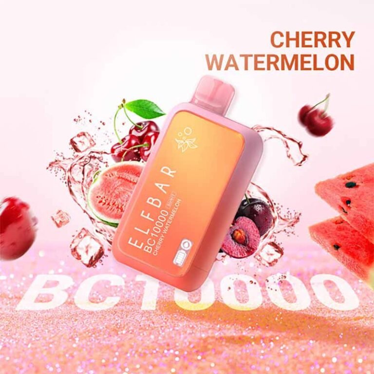 Elfbar BC10000 Puffs Cherry Watermelon Disposable Vape Uae | Worldvape Uae