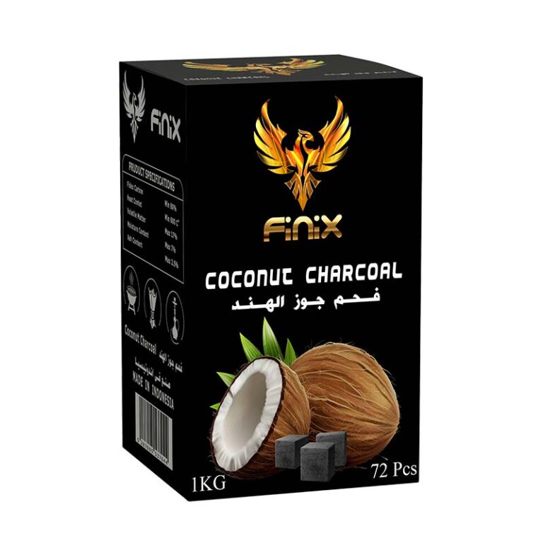 Finix Coconut Charcoal 1Kg 72 Pcs Pack | Buy Charcoal