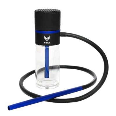 Finix Portable Car Hookah Glass Blue Color | WorldVape Uae Online Shisha Shop