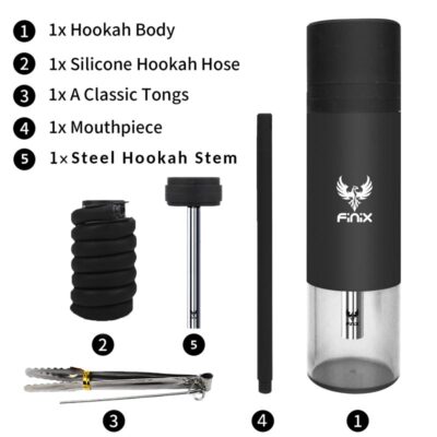 Finix Portable Car Hookah plastic Details Accessories