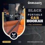 Finix Travel Hookah Car Plastic Black Color