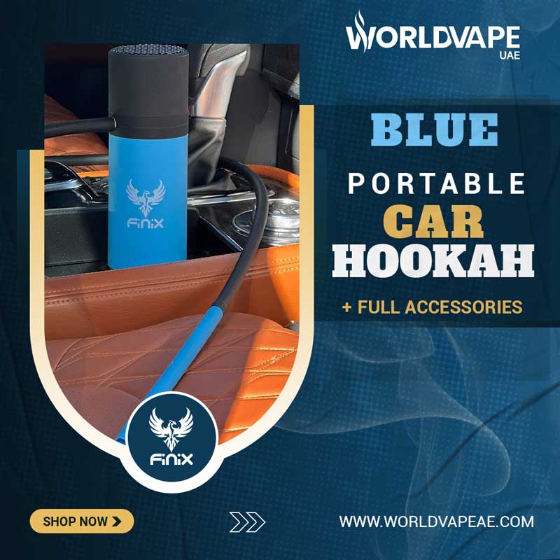 Finix-Travel-Hookah-Car-Plastic-Blue-Color Finix Travel Hookah Car Plastic Blue Color