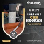 Finix Travel Hookah Car Plastic Grey Color