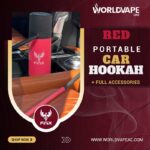 Finix Travel Hookah Car Plastic Red Color