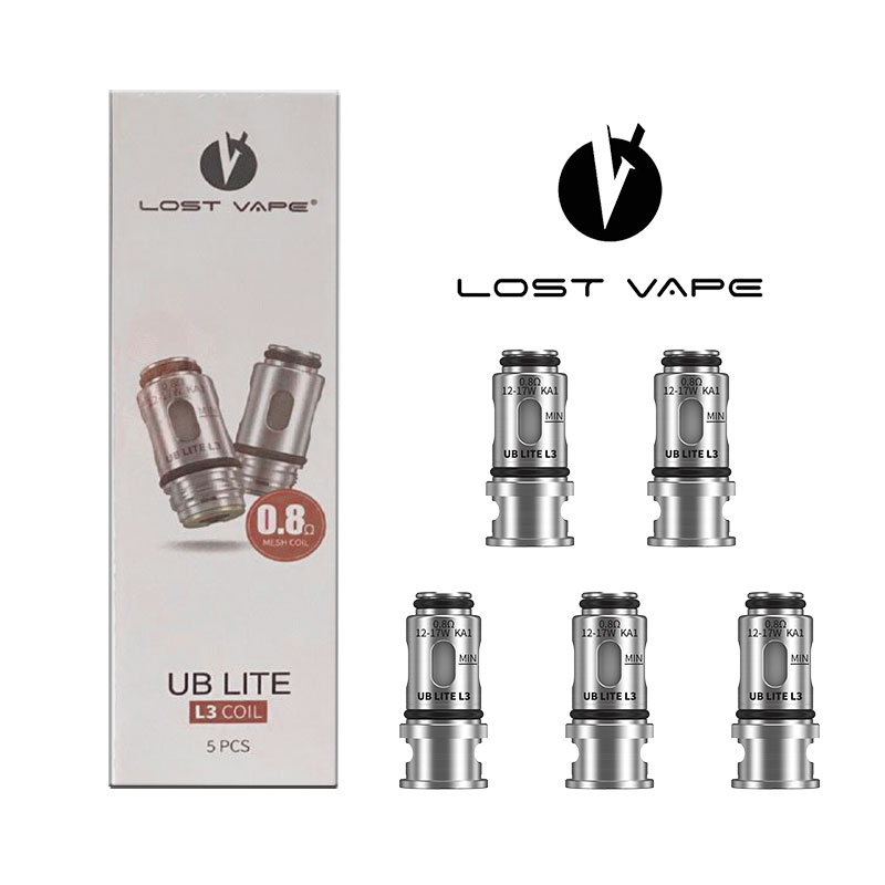 LostVape-Ub-Lite-Coils-L3-0.8-ohm-12-17W-Pack2 Lost Vape Ub Lite Coils L3 0.8 ohm 12-17W Pack pack | Top Online Vape Shop Dubai -WorldVapeUae
