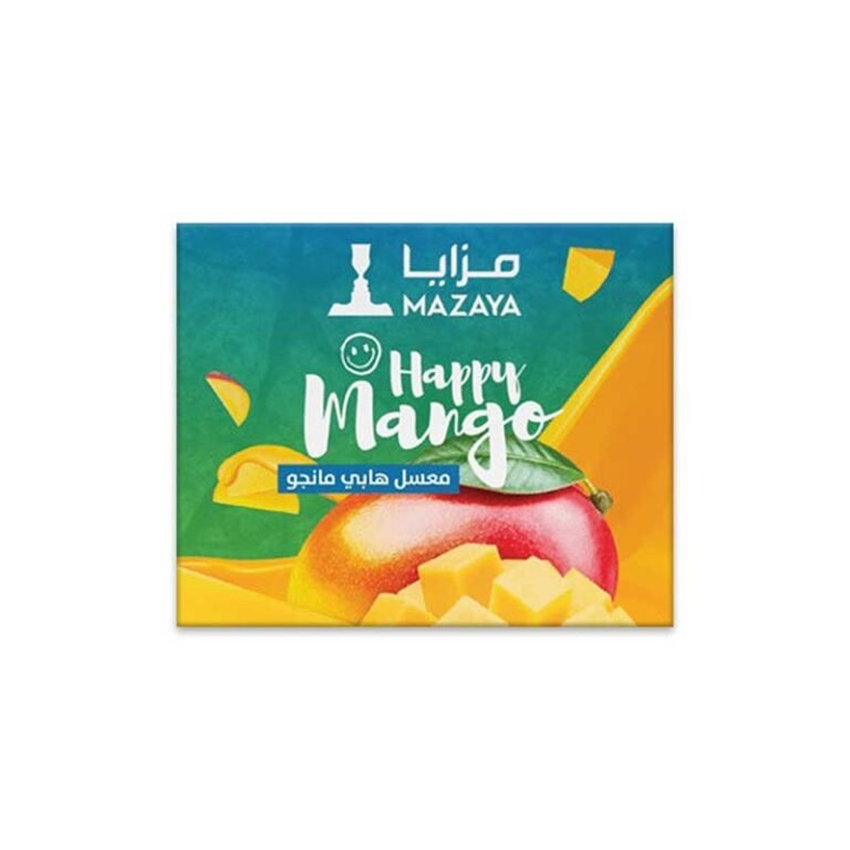 Mazaya Happy mango Shisha Flavour 250g – Premium shisha molasses at WorldVapeUae Dubai