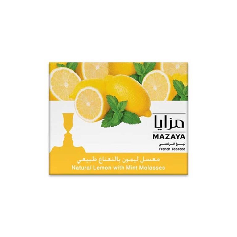 Mazaya Lemon With Mint Shisha Flavour 250g – Premium shisha molasses at WorldVapeUae Dubai