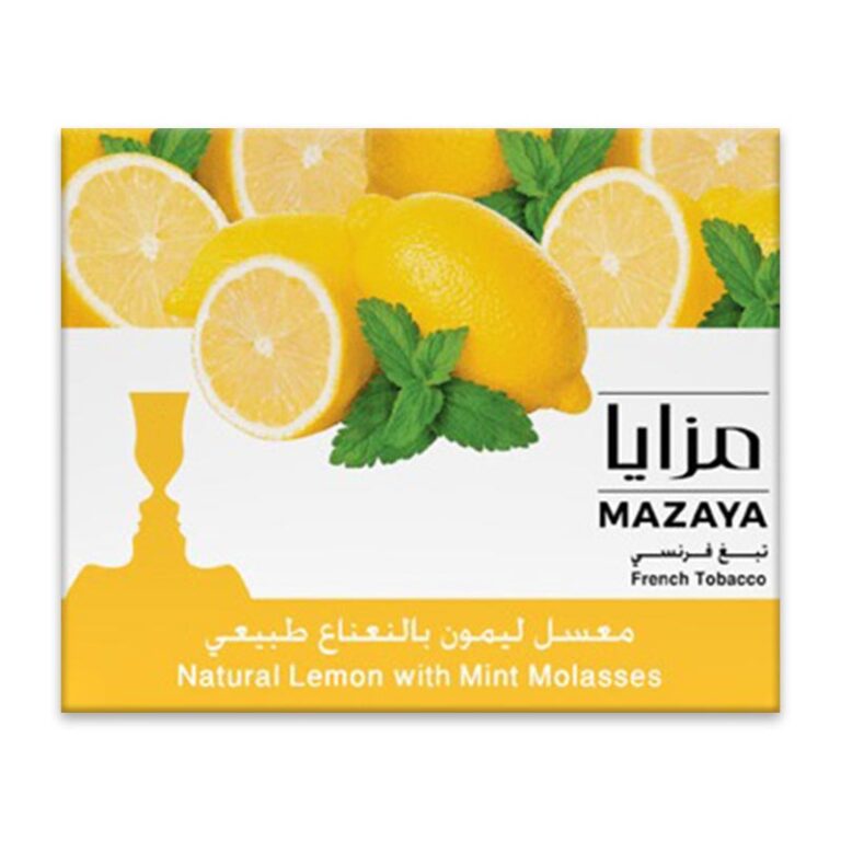 Maza Lemon With Mint Tobacco Molasses 1kg Available at Best Online Shisha and Vape Shop WorldVapeUae