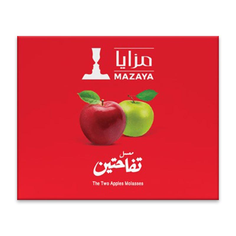 Mazaya-Two-Apple-Classic-Shisha-Flavour Maza Two Apple Classic Tobacco Molasses 1kg Available at Best Online Shisha and Vape Shop WorldVapeUae