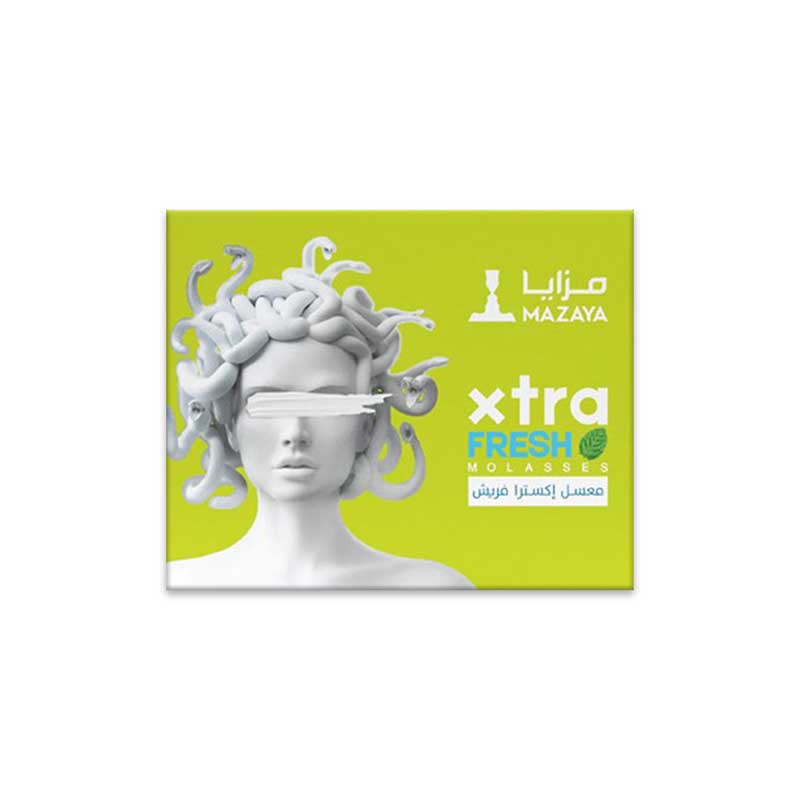 Mazaya-Xtra-Fresh-(Gum-Mint)-Shisha-Flavour-250G Mazaya Xtra fresh Gum mint Shisha Flavour 250g – Premium shisha molasses at WorldVapeUae Dubai