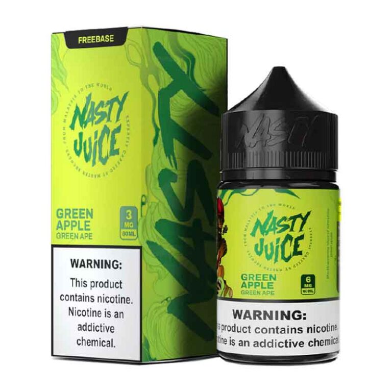 Nasty Green Ape Freebase E-Liquid 60ML | World Vape Uae Best Online Vpae shop Uae