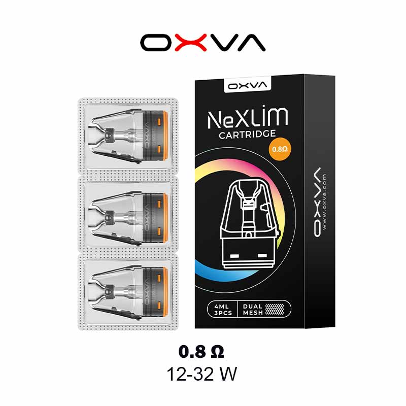 Oxva-Nexlim-Top-Fill-Cartridge-0.8-ohm-12-32W-Pack Oxva Nexlim Top Fill Cartridge 0.8 ohm 12-32W Pack, Buy Nexlim vape kit Cartridge , WorldVapeUae Best Vape Shop Ajman Uae