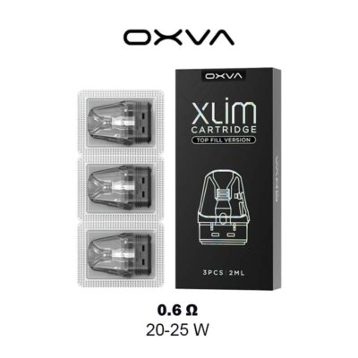 Oxva Xlim 0.6 ohm 20-25W Top Fill Cartridge Full Pack - Available At WorldVapeUae Best Vape Shop Dubai Ajman