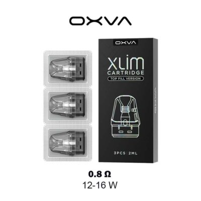 Oxva Xlim 0.8 ohm 12-16W Top Fill Cartridge Full Pack - Available At WorldVapeUae Best Vape Shop Dubai Ajman