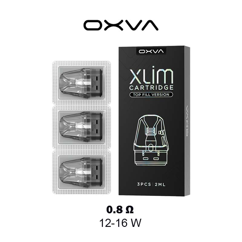 Oxva-Xlim-Top-Fill-Cartridge-0.8-ohm-12-16W-Pack Oxva Xlim 0.8 ohm 12-16W Top Fill Cartridge Full Pack - Available At WorldVapeUae Best Vape Shop Dubai Ajman