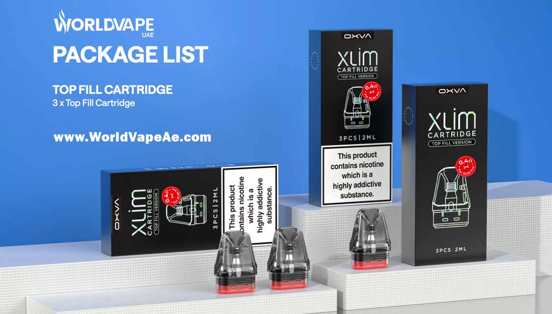 Oxva Xlim Top Fill Cartridge Box - Available At WorldVapeUae Best Vape Shop Dubai Ajman