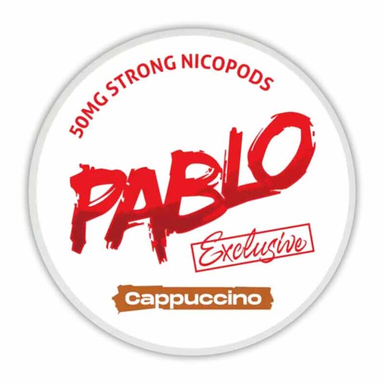 Pablo Exclusive Cappuccino 50mg Nicotine Pouches , Buy Pablo Nicotine Pouches Dubai At World Vape Uae