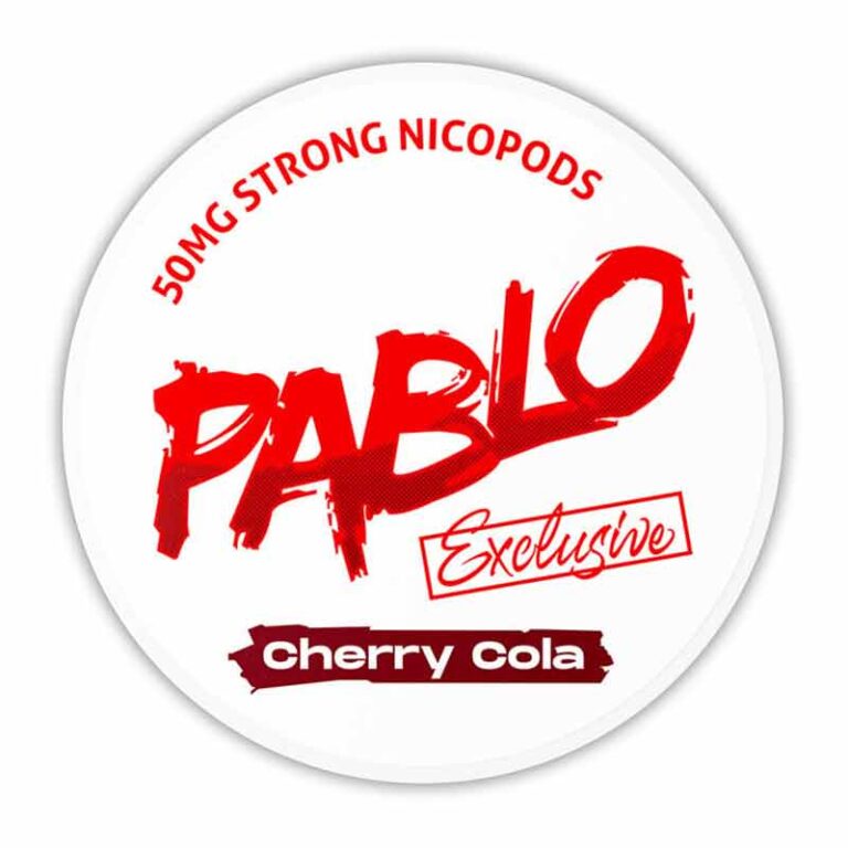 Pablo Exclusive Cherry Cola 50mg Nicotine Pouches , Buy Pablo Nicotine Pouches Dubai At World Vape Uae