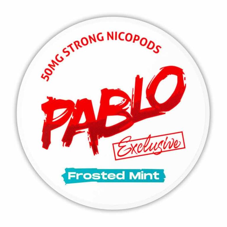 Pablo Exclusive Frosted Mint 50mg Nicotine Pouches , Buy Pablo Nicotine Pouches Dubai At World Vape Uae
