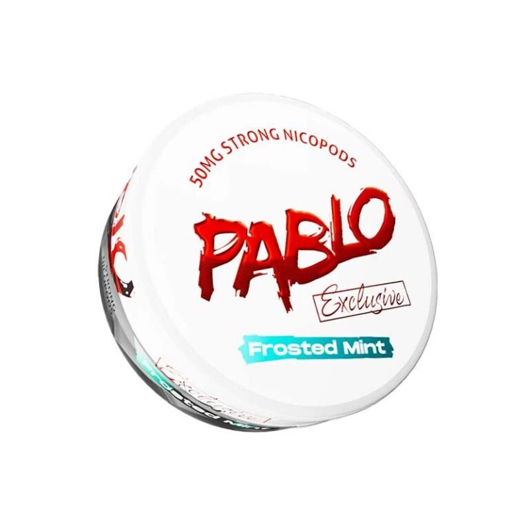 Pablo Exclusive Frosted Mint 50mg Nicotine Pouches , Buy Pablo Nicotine Pouches Dubai At World Vape Uae