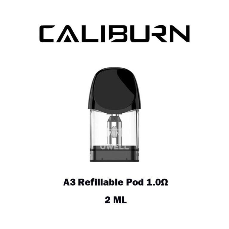 Uwell Caliburn A3 Refillable Pod 1.0 ohm 2ml Vape Cartridge Dubai At World Vape Uae
