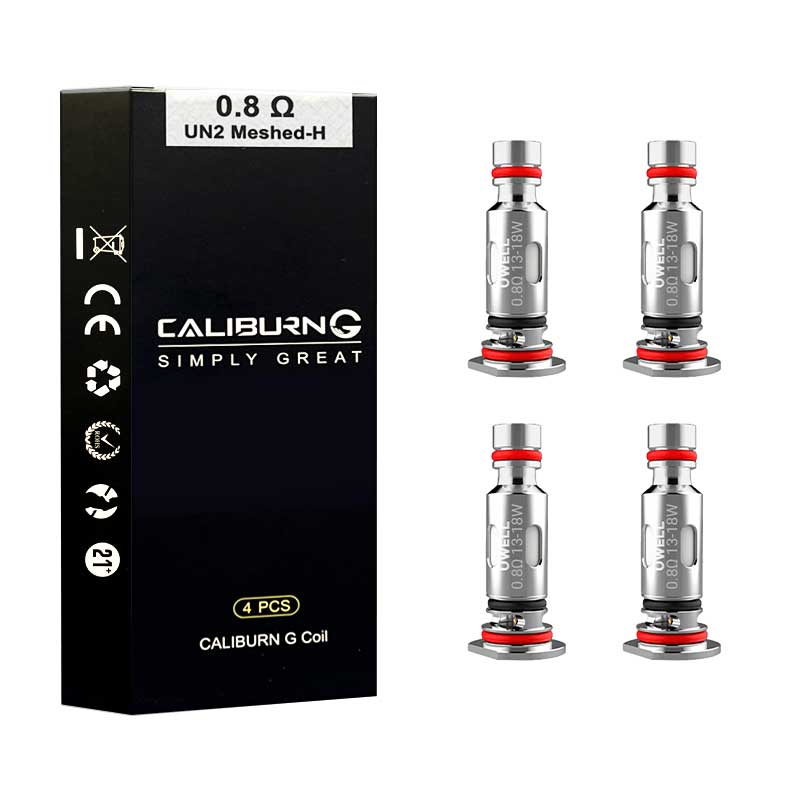 Uwell-Caliburn-G-Coil-0.8-ohm-13-18W-Pack Uwell Caliburn G Coil 0.8 ohm 13-18W Pack | WorldVapeUae Best Vape Shop Uae Dubai