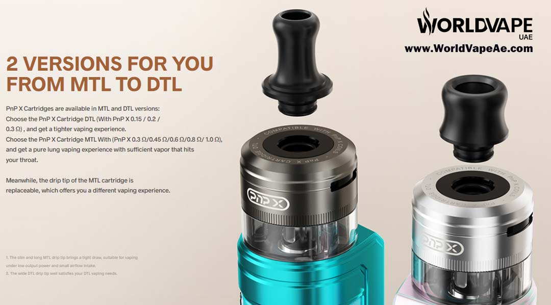Voopoo Pnp X Dtl And MTL Empty Cartridge Dubai Vape SHop