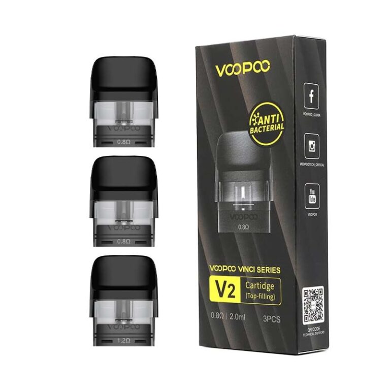 Voopoo Vmate V2 0.8 ohm 3ml Cartridge , Buy Vinci Cartridge in dubai at WorldVapeUae