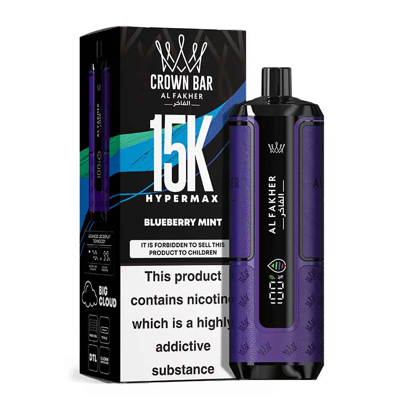 Al-Fakher-Hypermax-Blueberry-Mint-15000-Puffs-Disposable-Vape Al Fakher Hypermax Blueberry Mint 15000 Puffs Disposable Vape Vape Shop Dubai , World Vape Uae Ajman Vape Shop