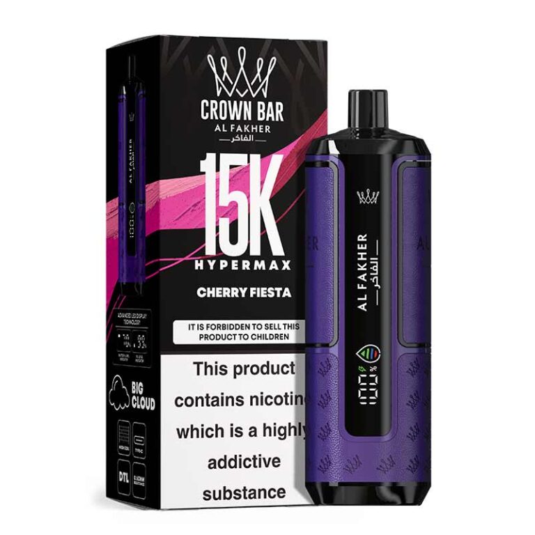 Al Fakher Hypermax Cherry Fiesta 15000 Puffs Disposable Vape Vape Shop Dubai , World Vape Uae Ajman Vape Shop