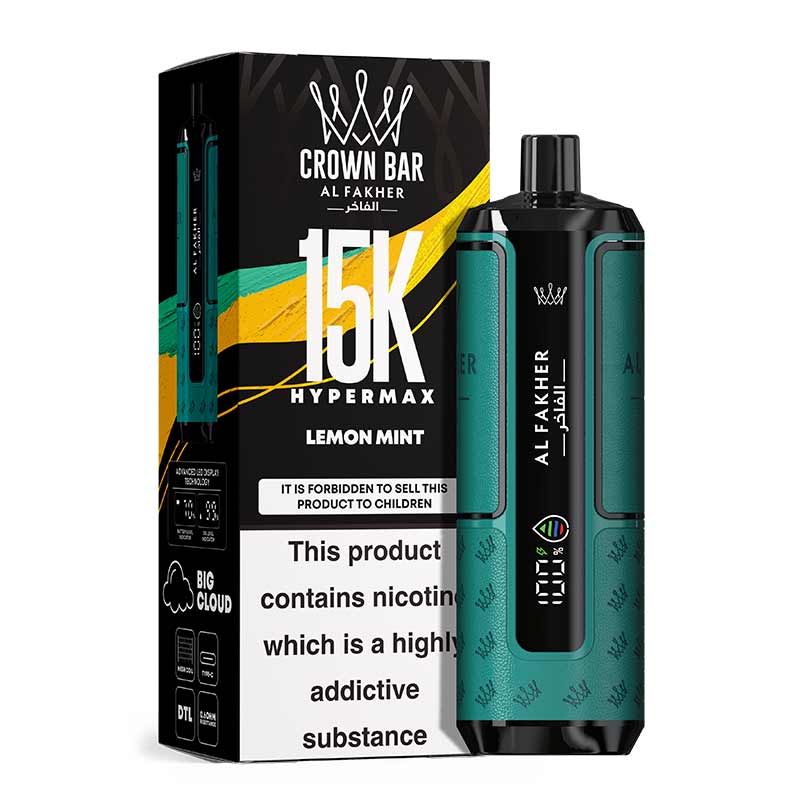 Al-Fakher-Hypermax-Lemon-Mint-15000-Puffs-Disposable-Vape Al Fakher Hypermax Lemon Mint 15000 Puffs Disposable Vape Vape Shop Dubai , World Vape Uae Ajman Vape Shop