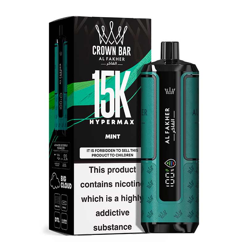 Al-Fakher-Hypermax-Mint-15000-Puffs-Disposable-Vape Al Fakher Hypermax Mint 15000 Puffs Disposable Vape Vape Shop Dubai , World Vape Uae Ajman Vape Shop