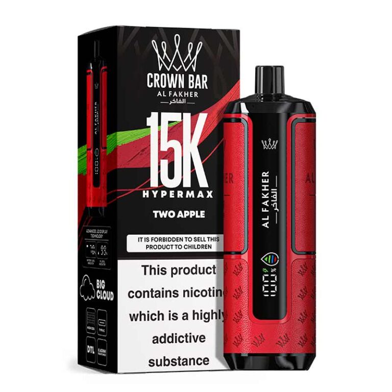Al Fakher Hypermax Two Apple 15000 Puffs Disposable Vape Vape Shop Dubai , World Vape Uae Ajman Vape Shop