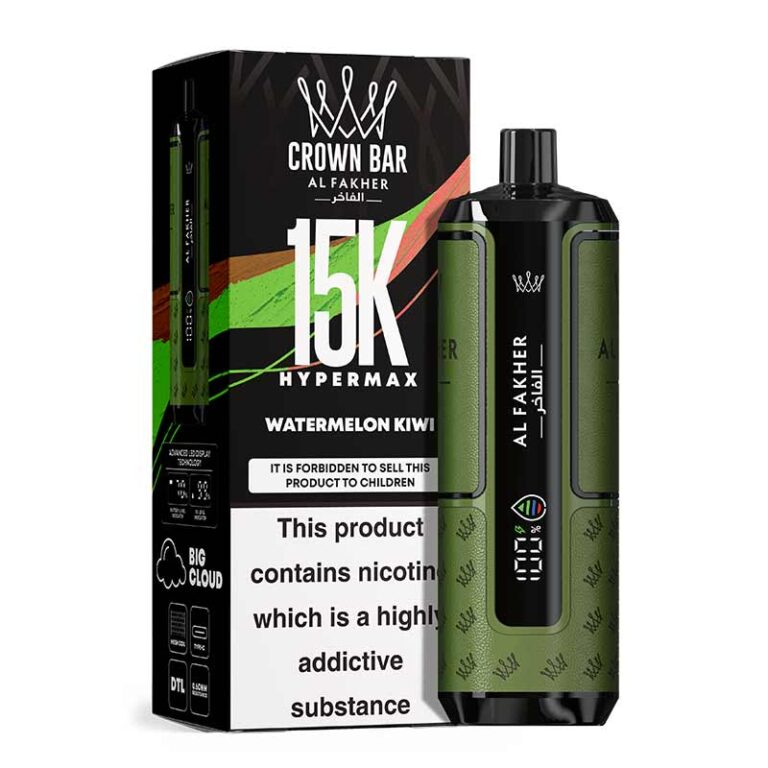 Al Fakher Hypermax Watermelon kiwi 15000 Puffs Disposable Vape Vape Shop Dubai , World Vape Uae Ajman Vape Shop