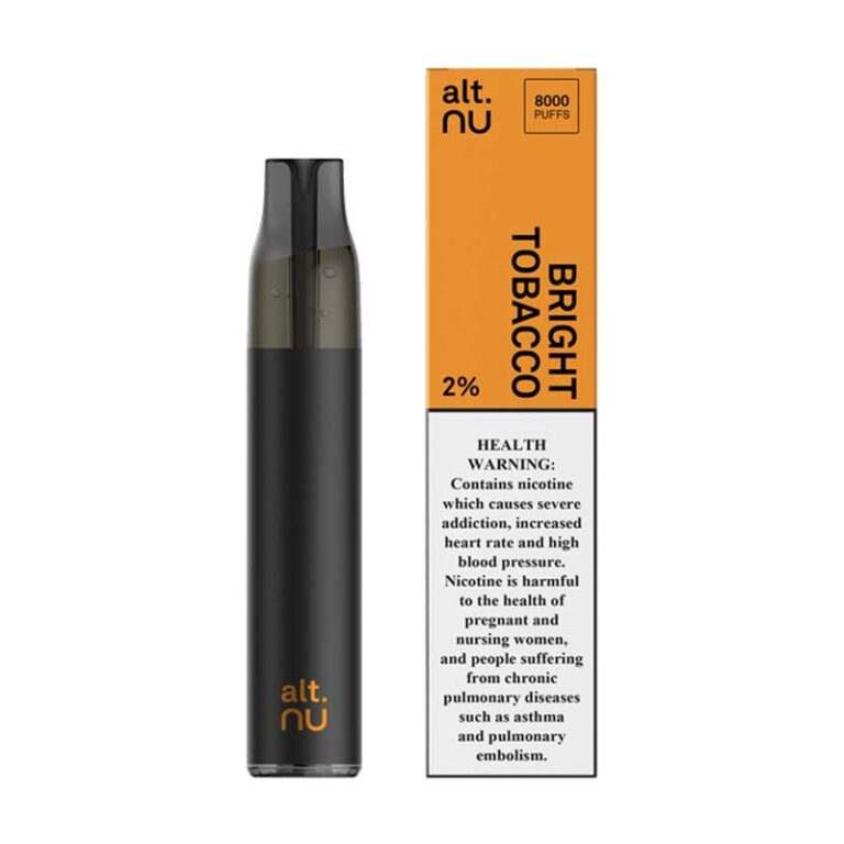 Alt Nu Bright Tobacco 20mg Disposable Vape Vape Shop Near Me In Abudhabi And Dubai