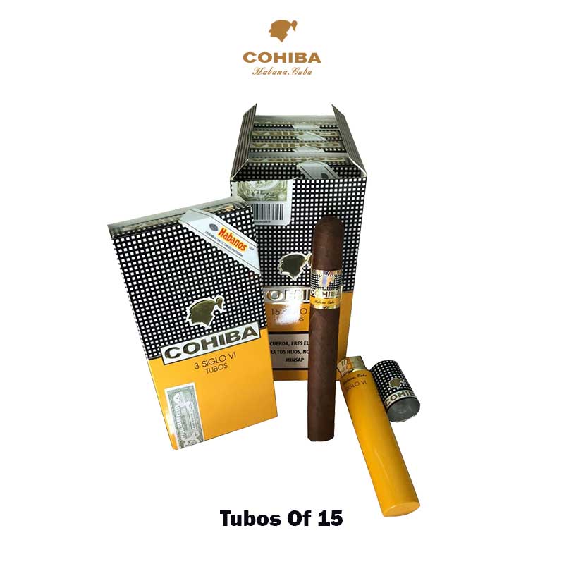 Cohiba-Siglo-VI-Tubos-Of-25-Cuban-Cigars-4 Cohiba Siglo VI Tubos Of 15 Cuban Cigar At World Vape Uae Cigar Shop Dubai , Buy Cuban Cigar Online Across Uae